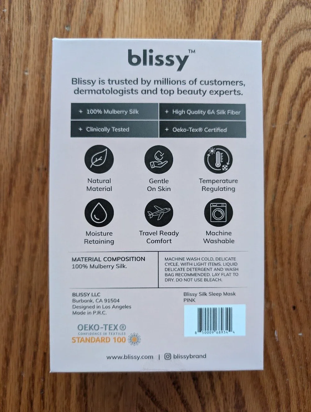 Blissy 100% mulberry